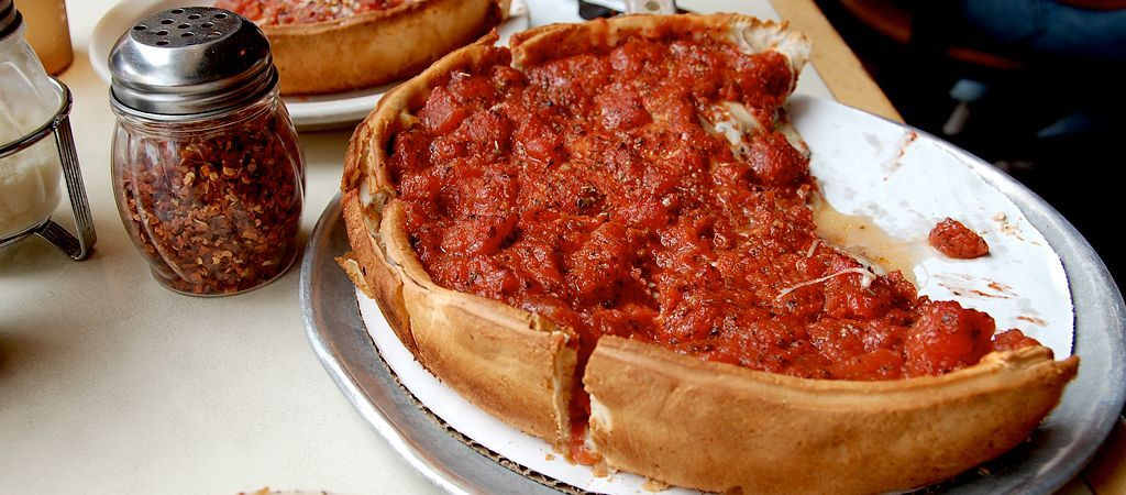 Deep dish pizza.